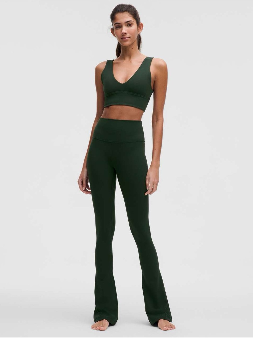 NWT lululemon Align High-Rise Mini-Flare Pant 32” Rainforest Green Sz 12
